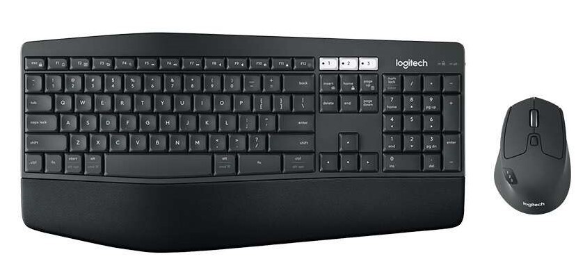 LogitechКомплектмышь+клавиатурабеспроводнаяMK850Performance,черный