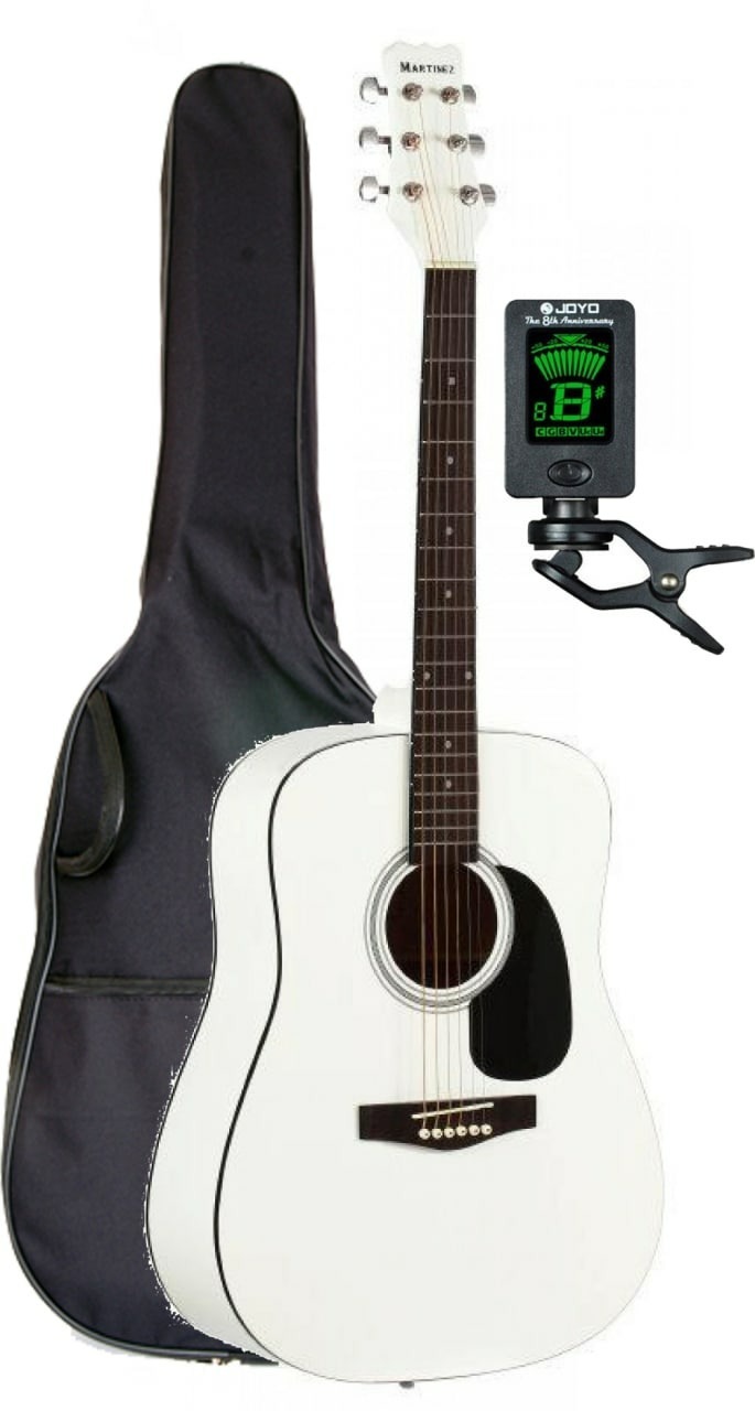 MARTINEZ Акустическая гитара FAW-702B+GIG+Tuner 6-струнная, корпус Ель