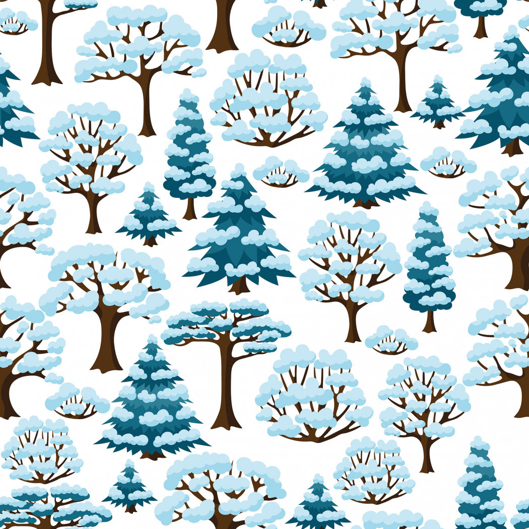Зимние деревья стилизация