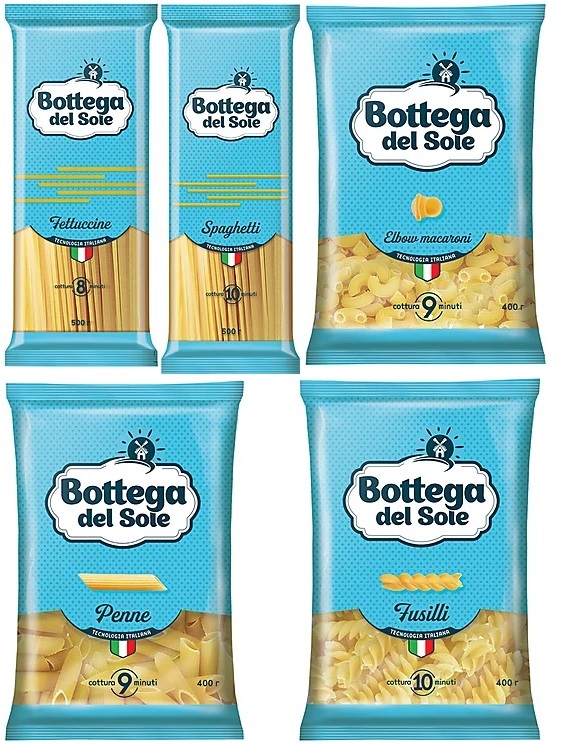 Bottega del. Bottega del sole макаронные изделия. «Bottega del sole», макаронные изделия «фетучини»,. Макароны Bottega del sole спирали, 400г. «Bottega del sole», макаронные изделия «витки», 400 г.