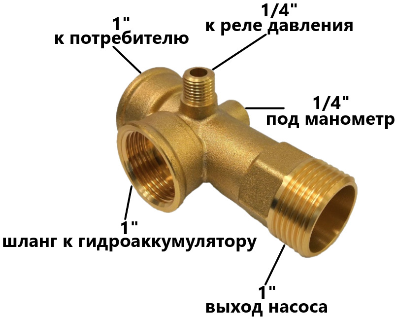 Штуцер пятивыводной схема подключения