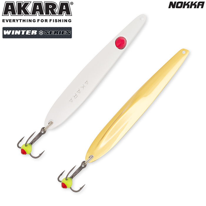 Блесна зим. Akara Ice Nokka 60 7 гр. Sil/Go