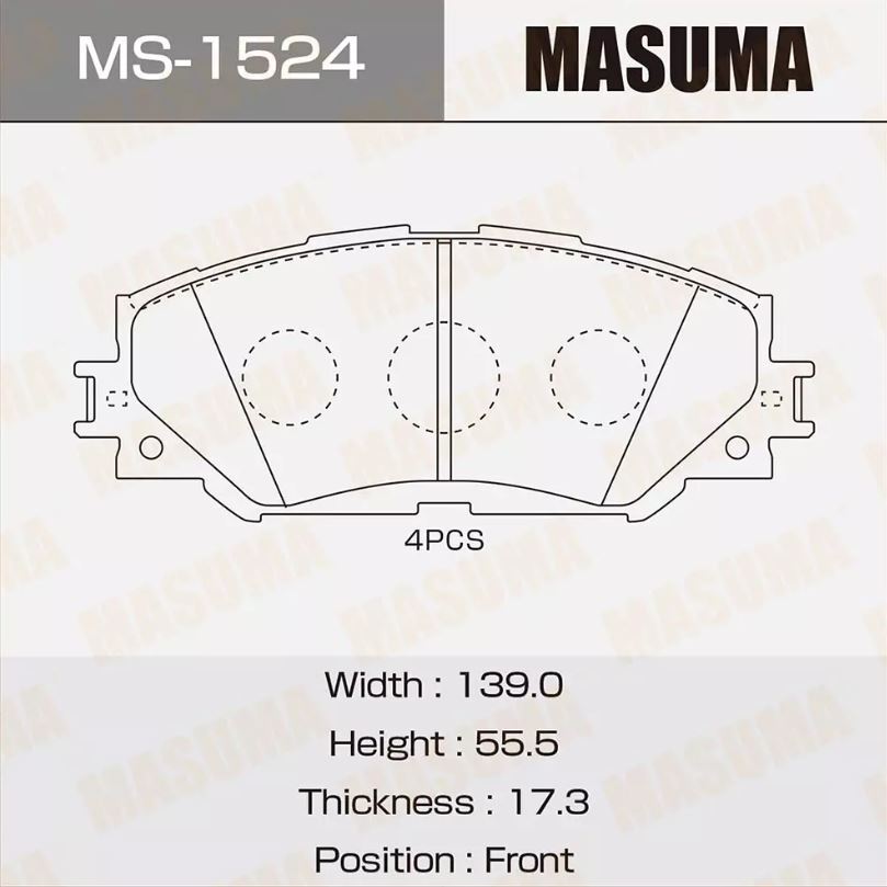 КолодкидисковыепередниедляLexus;Toyota(аналогAN-742K,NP1019,P83082)