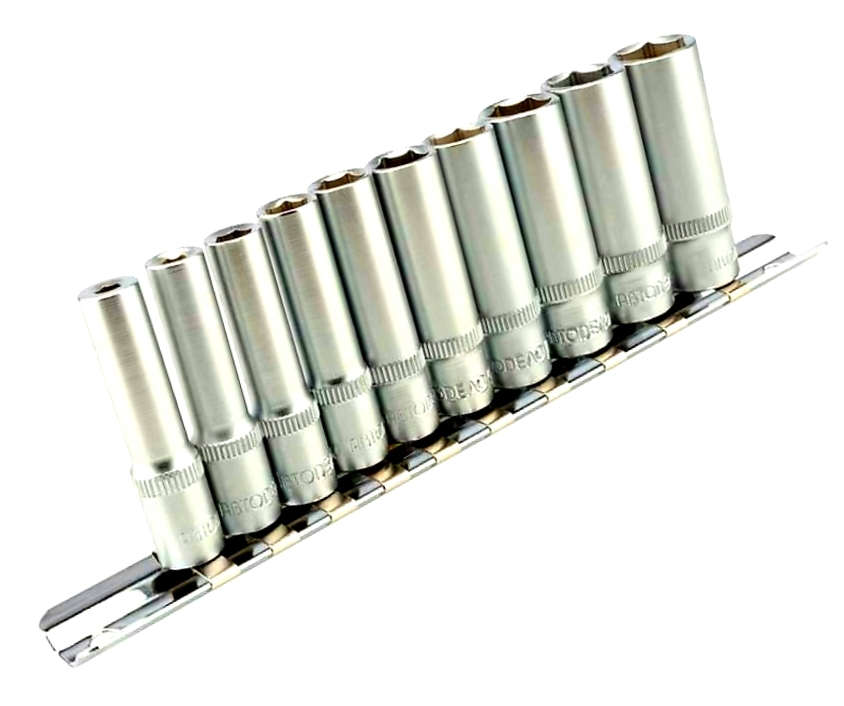 Комплект длинных ударных головок 1/2" 10-30мм 13шт. Набор удлиненных головок. Набор торцевых ударных удлиненных головок (1/2"; 10-32 мм) inforce 11-01-264. Набор ударных головок 1/2 шестигранные. Набор глубоких головок 1/2 wurth.