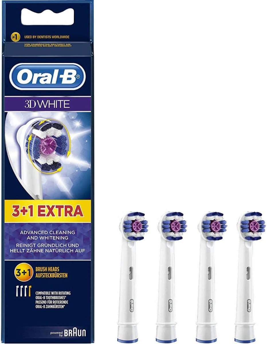 Oral-B3Dотбеливающиесменныенасадкидлязубныхщеток,4шт