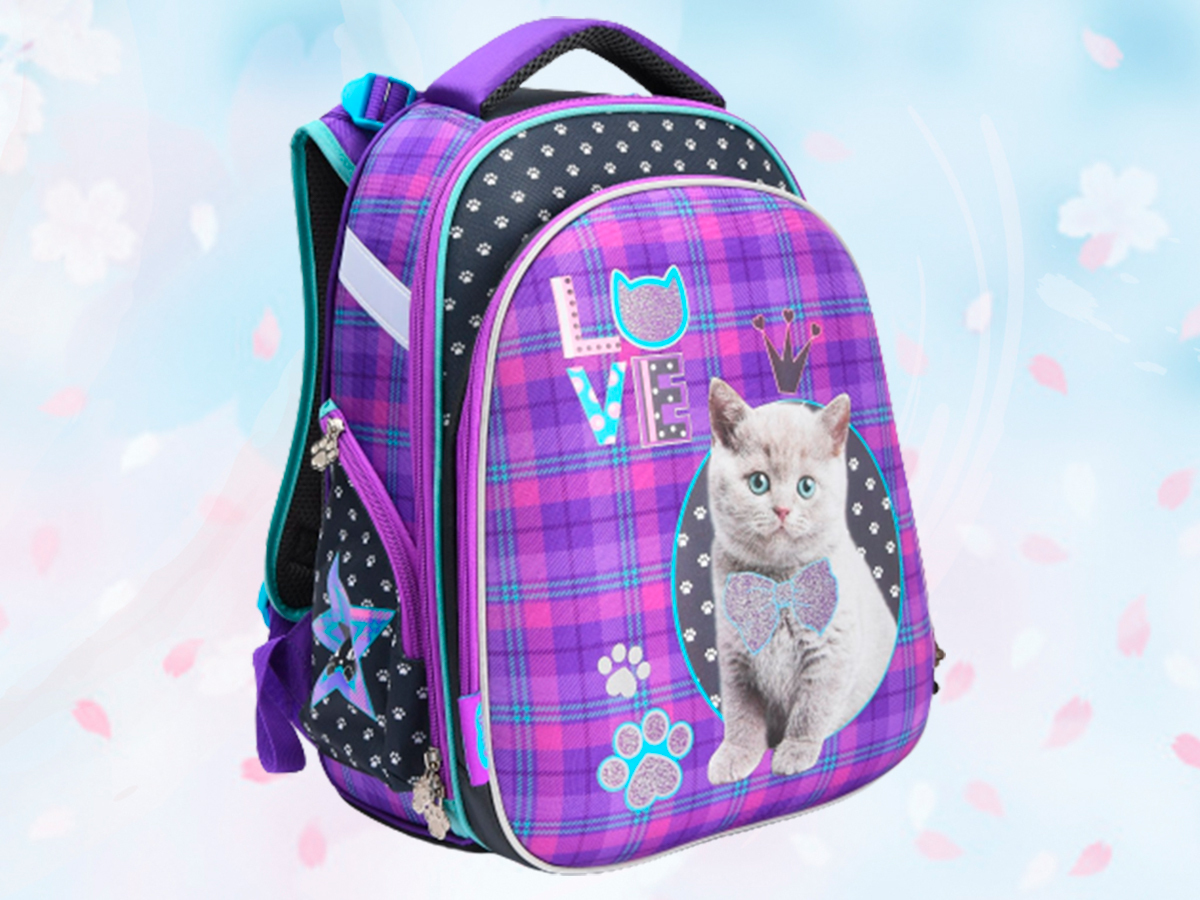 Школьный рюкзак с кошкой