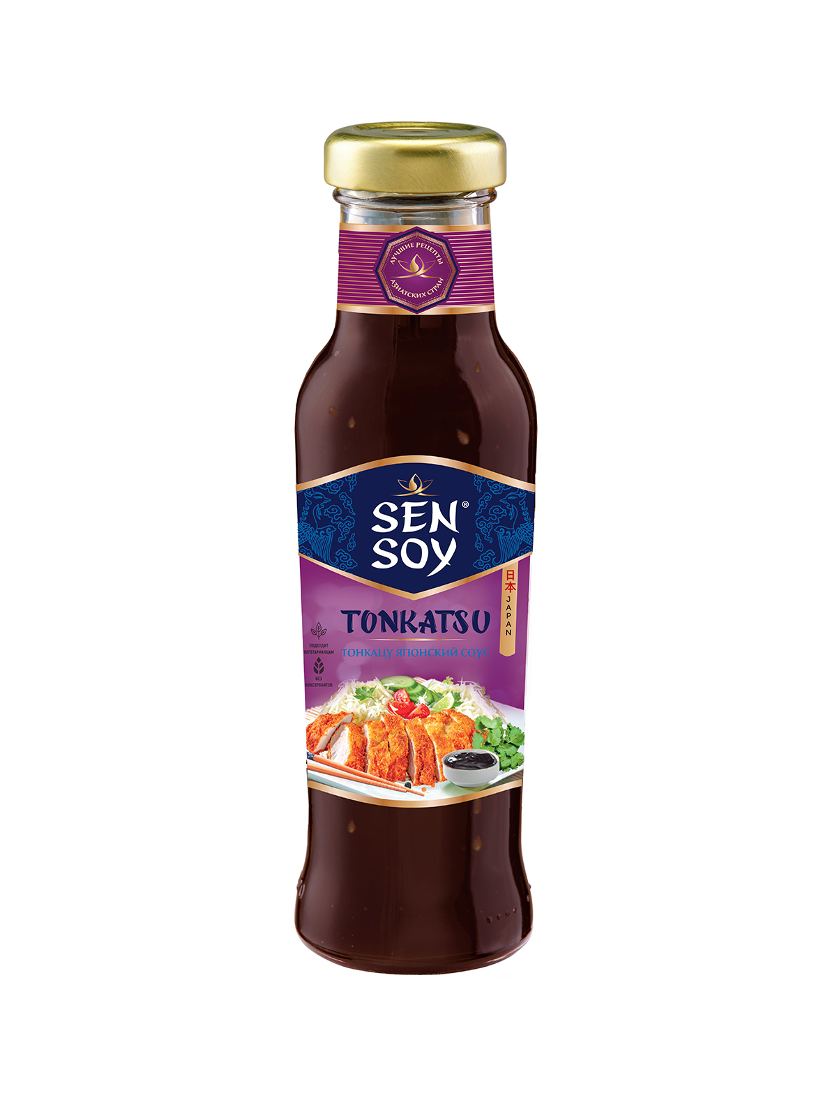 Соус Тонкацу Sen Soy Premium в стеклянной бутылке 350 грамм - характеристик...