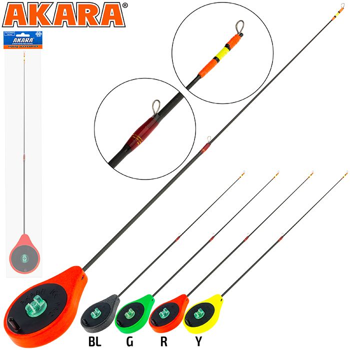 Удочка зимняя Akara Ice Pro 355 (1,0-8,0г) Red