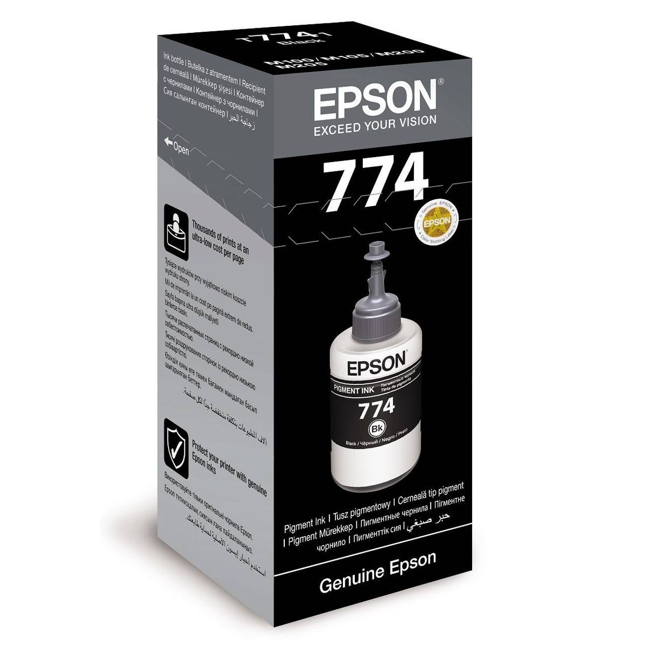 Черные чернила для картриджей. Epson c13t77414a. Чернила для Epson m200. Чернила Epson t7741 c13t77414a. Чернила Epson 774.