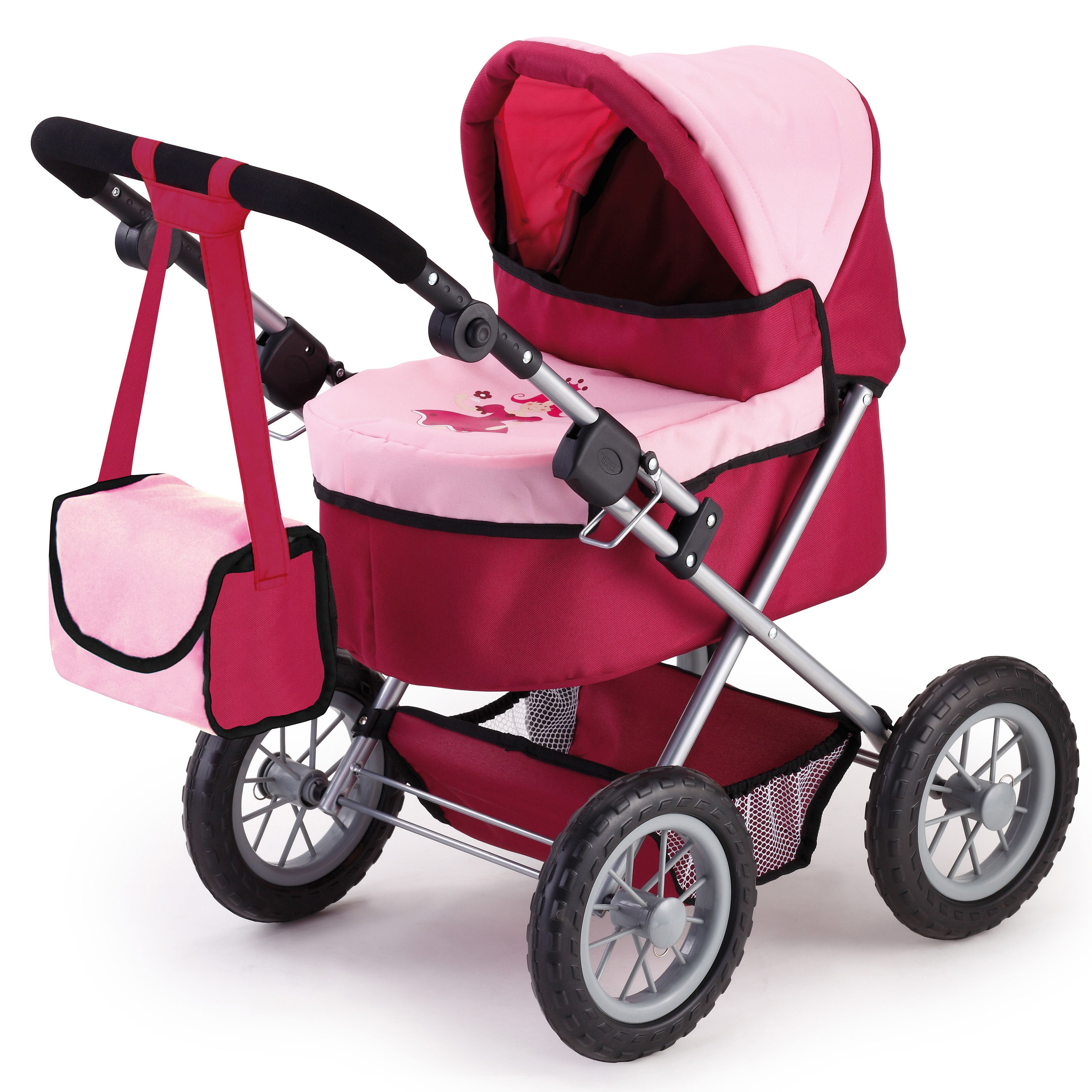 Детская коляска для кукол Dolls Pram Trendy (Розовая)