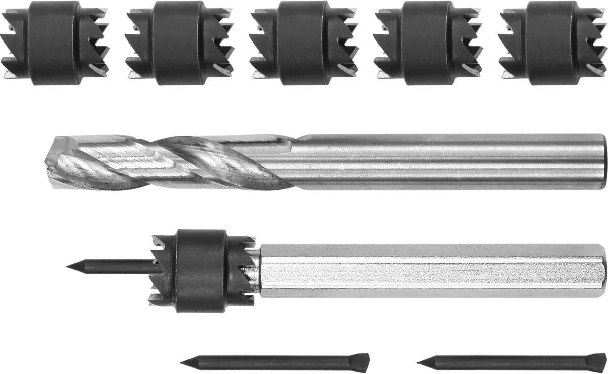 Наборфрездлявысверливанияточечнойсварки10мм,9предметов