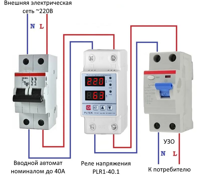 Реле контроля напряжения узо. Реле напряжения 3 фаза 100 а. Реле контроля напряжения 220в. Реле напряжения 1 фазное. Реле контроля напряжения 1.