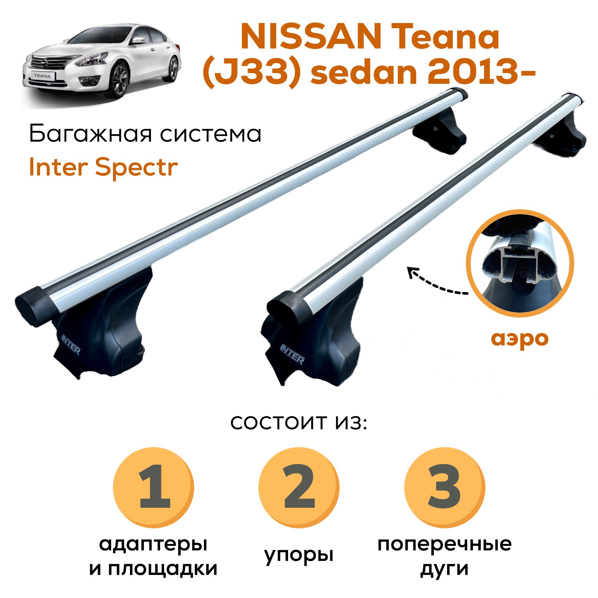 Комплект багажника Inter Nissan-Teana13-A-8845 - купить по доступным ценам  в интернет-магазине OZON (766111894)