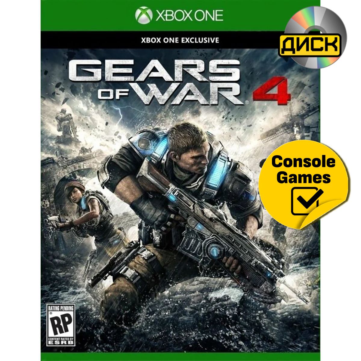 Игра Gears Of War 4 (Xbox One, Русские субтитры) купить по низкой цене с  доставкой в интернет-магазине OZON (827478219)