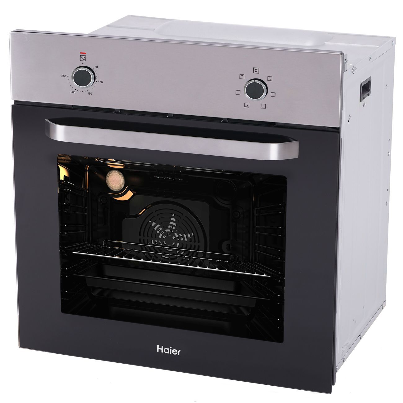 Электрический духовой шкаф haier hoq p16an5sx black inox