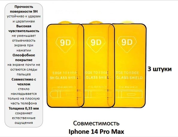 Заднее стекло iphone 14 pro max