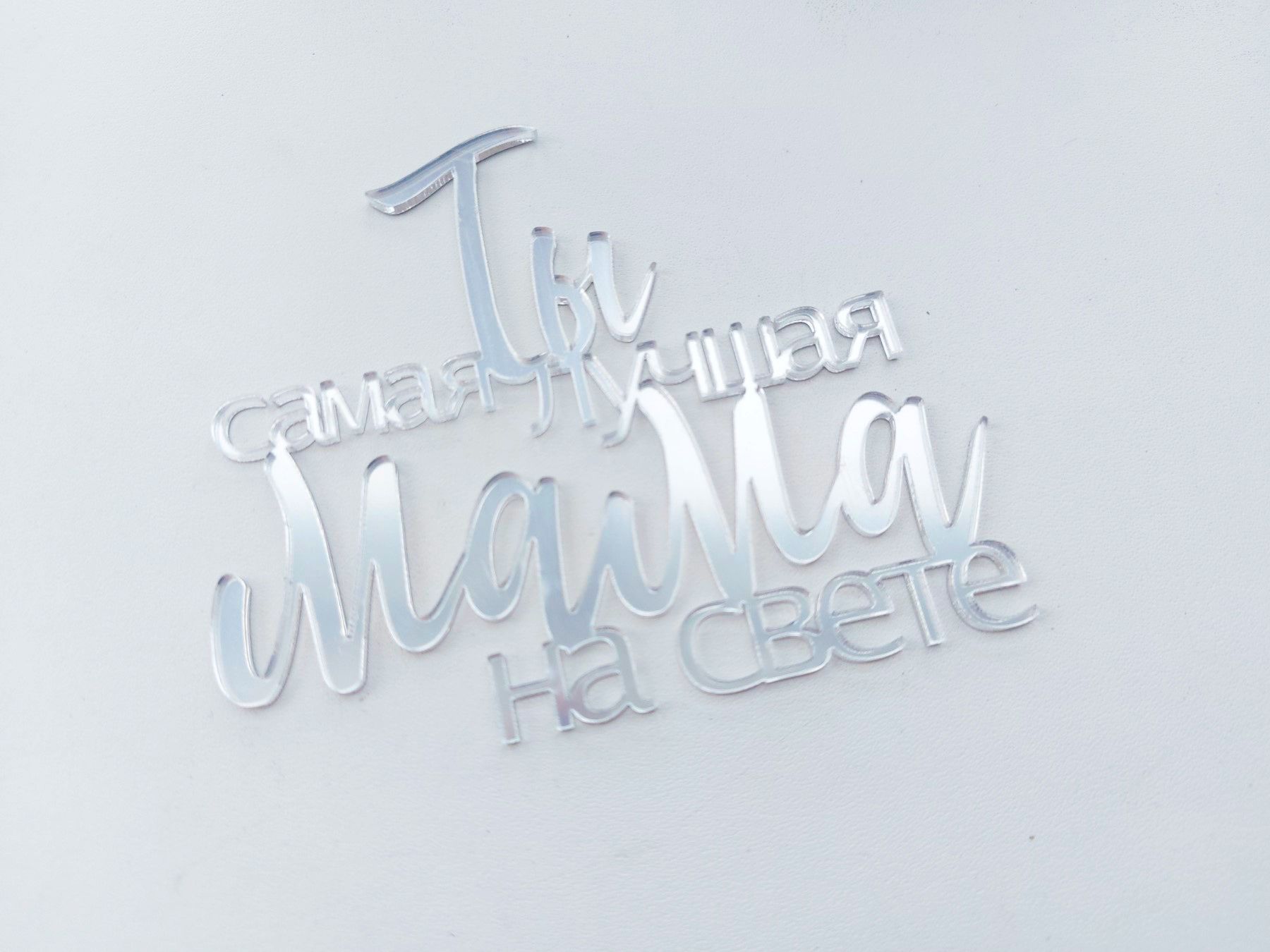 Надпись самая лучшая мама на свете