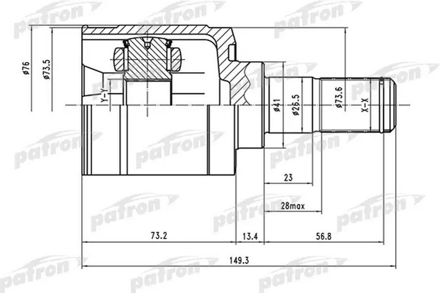 гольф 2 1. чертёж внутреннего шруса ваз 2110. шрус внутренний размеры. шрус внутренний ваз 2121 правый размер чертеж. шрус внутренний размеры.