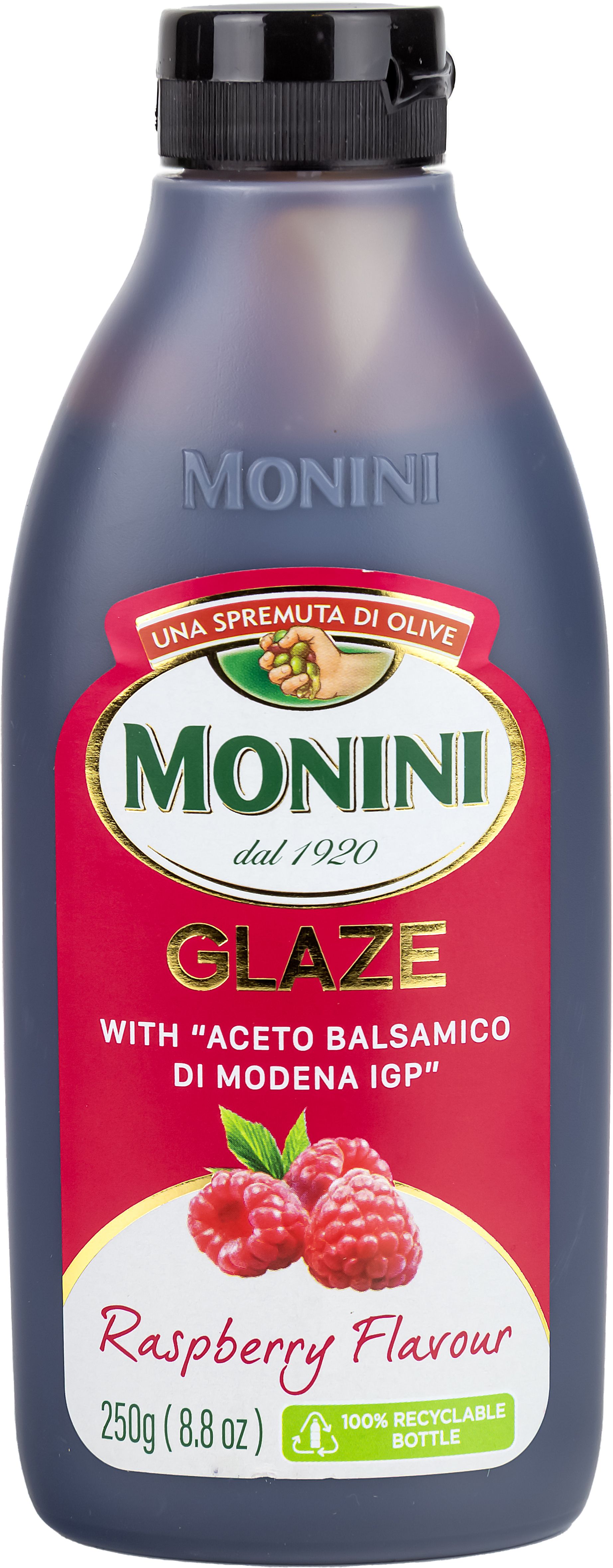 Соус бальзамический Monini со вкусом малины (глазурь), Balsamic Glaze, 0,25  л