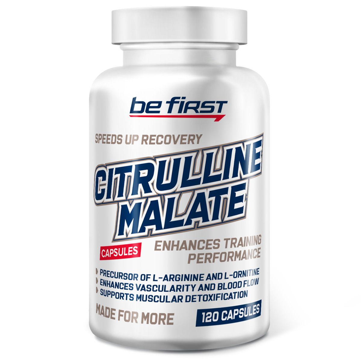 Л цитруллин малат в капсулах Be First L Citrulline Malate Capsules 120 капсул