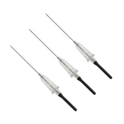 Игла двусторонняя для забора крови 22G 0.7x38 мм, чёрная (10 штук в ...