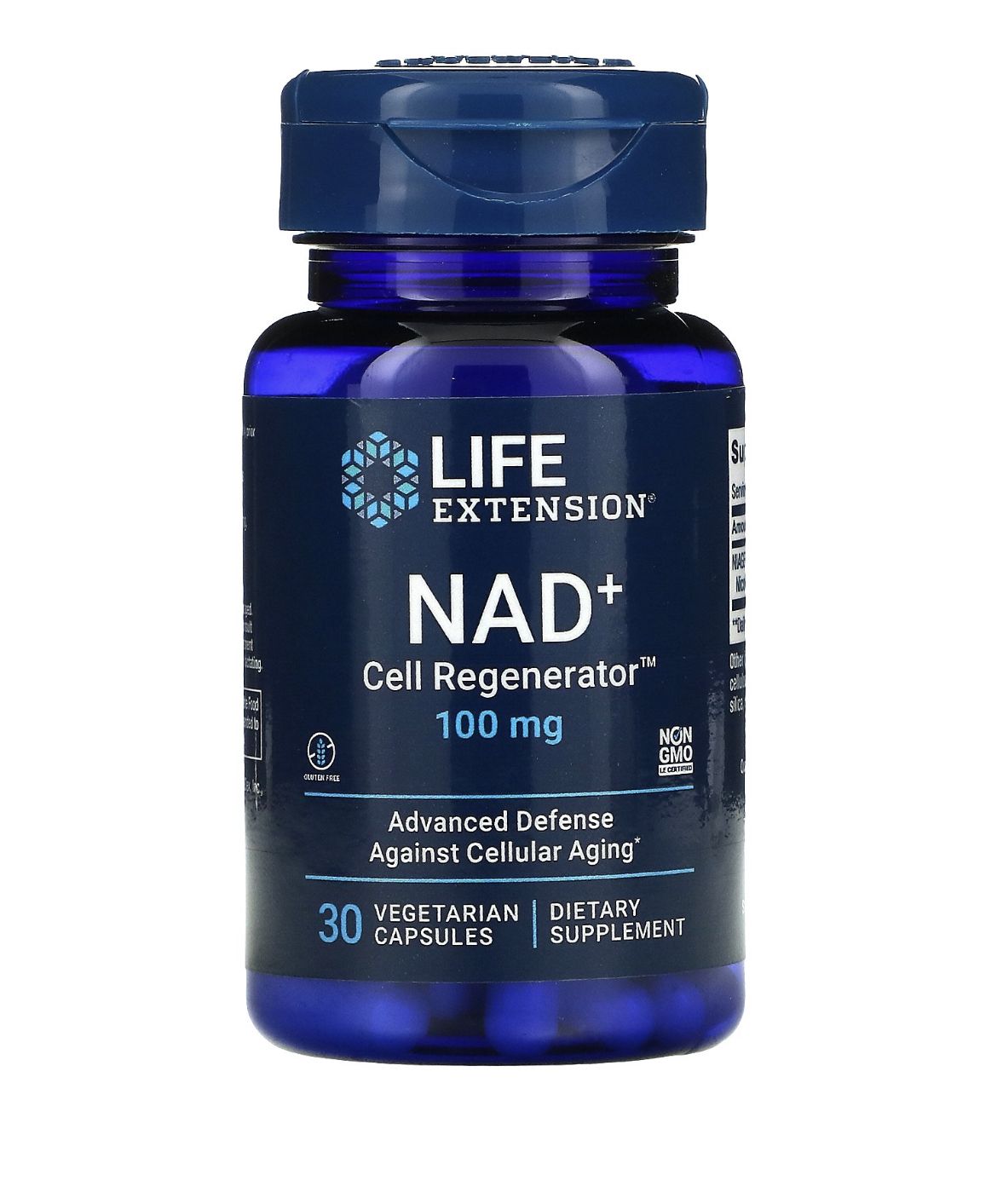 NAD + Cell Regenerator, никотинамид рибозид NIAGEN, 100 мг, 30 вегетарианских капсул.