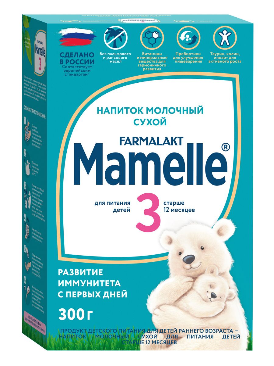 MAMELLE/Мамель 3 напиток молочный сухой 12+, 300гр