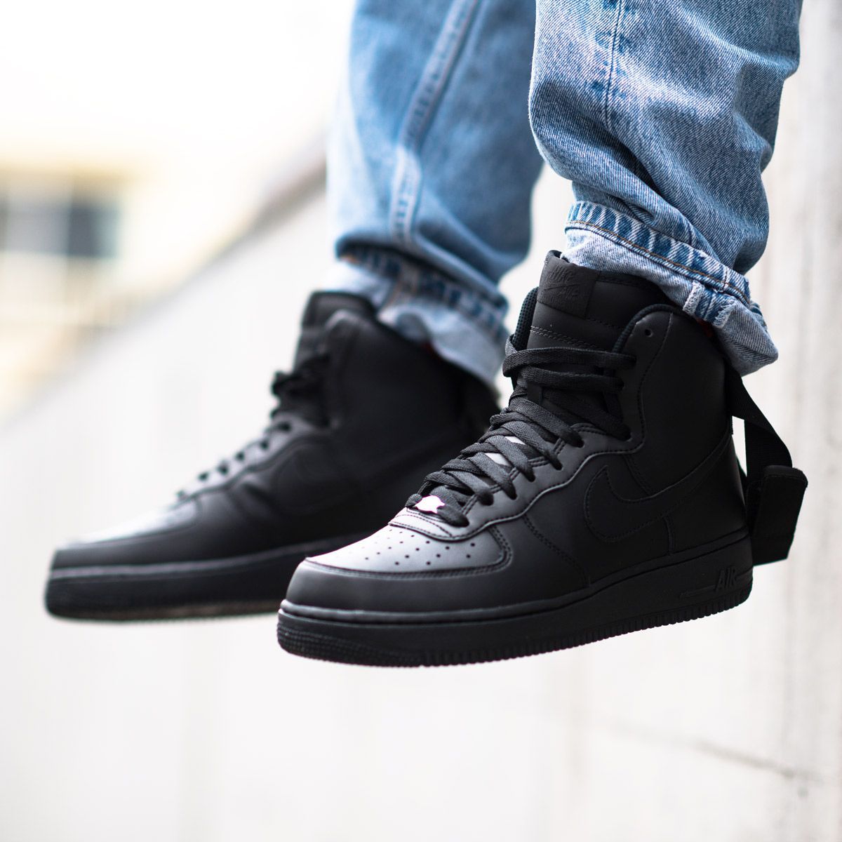 Nike Air Force 1 High черные