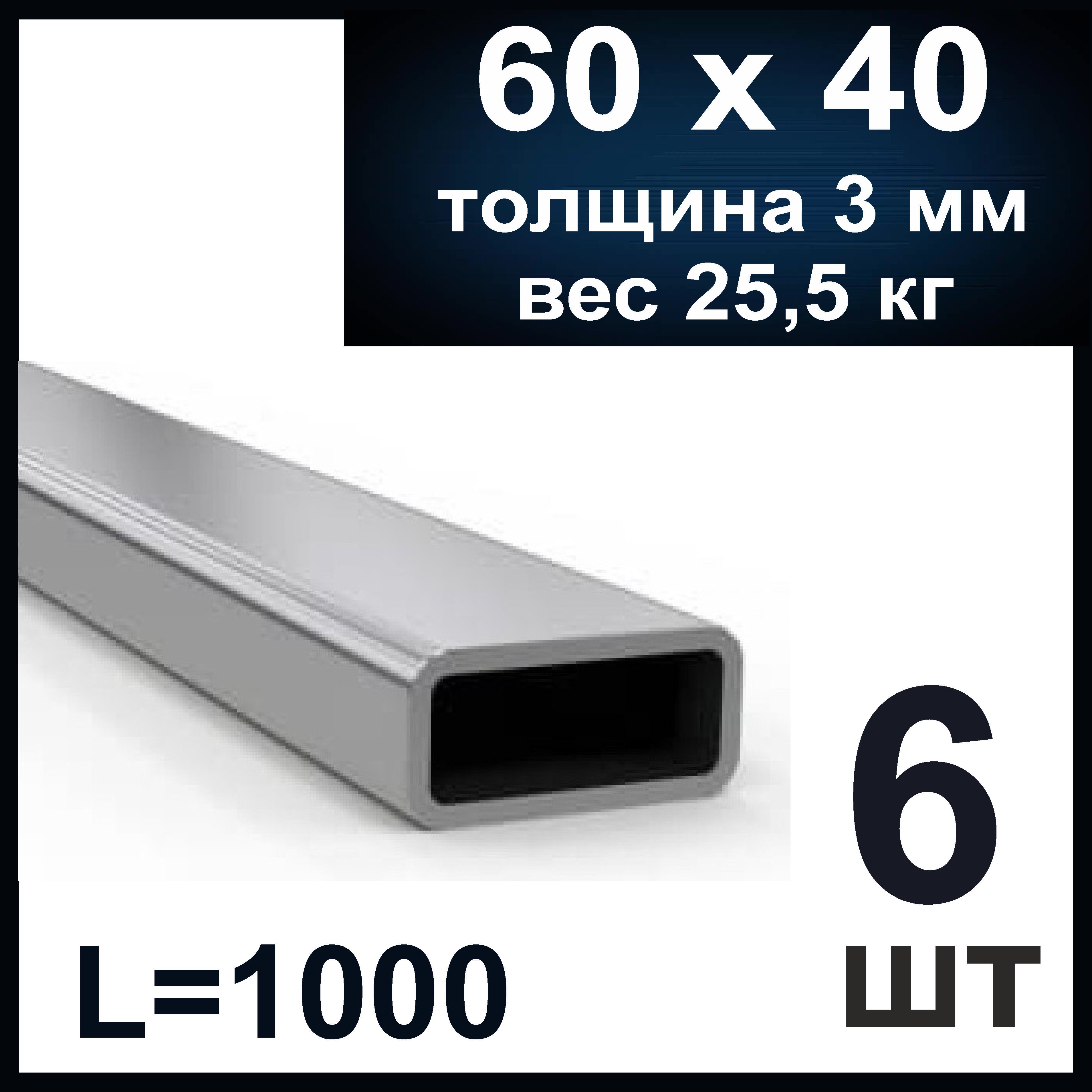 1 метр трубы 60х40. 1 метр трубы 60х40
