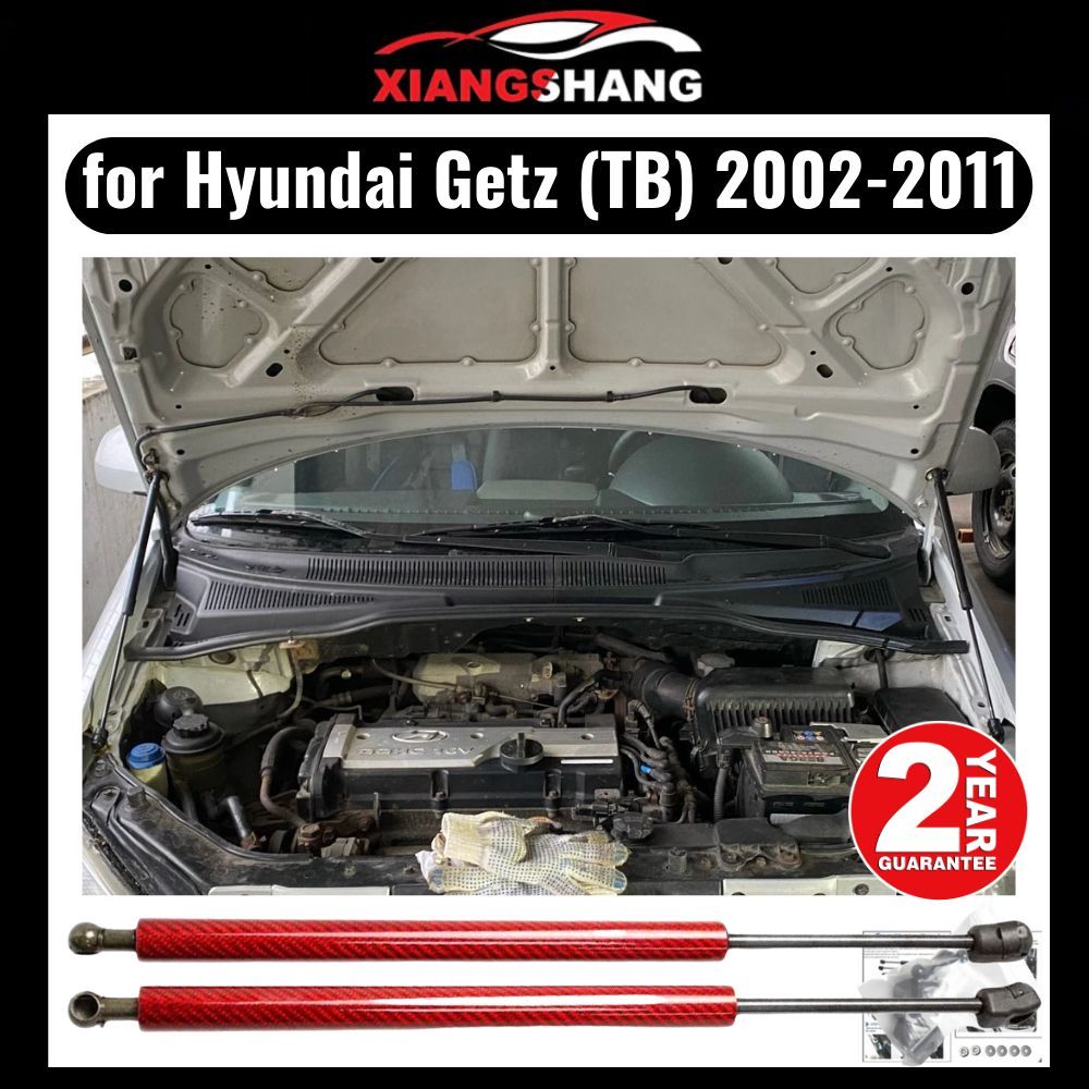 Газовые упоры капота для Hyundai Getz TB для Hyundai Click 2002-2011  Амортизаторы Хендай Гетц ТБ & Хендай Нажмите (2 шт) - XIANGSHANG арт.  XIANGSHANG-MY056 - купить по выгодной цене в интернет-магазине OZON  (889153986)