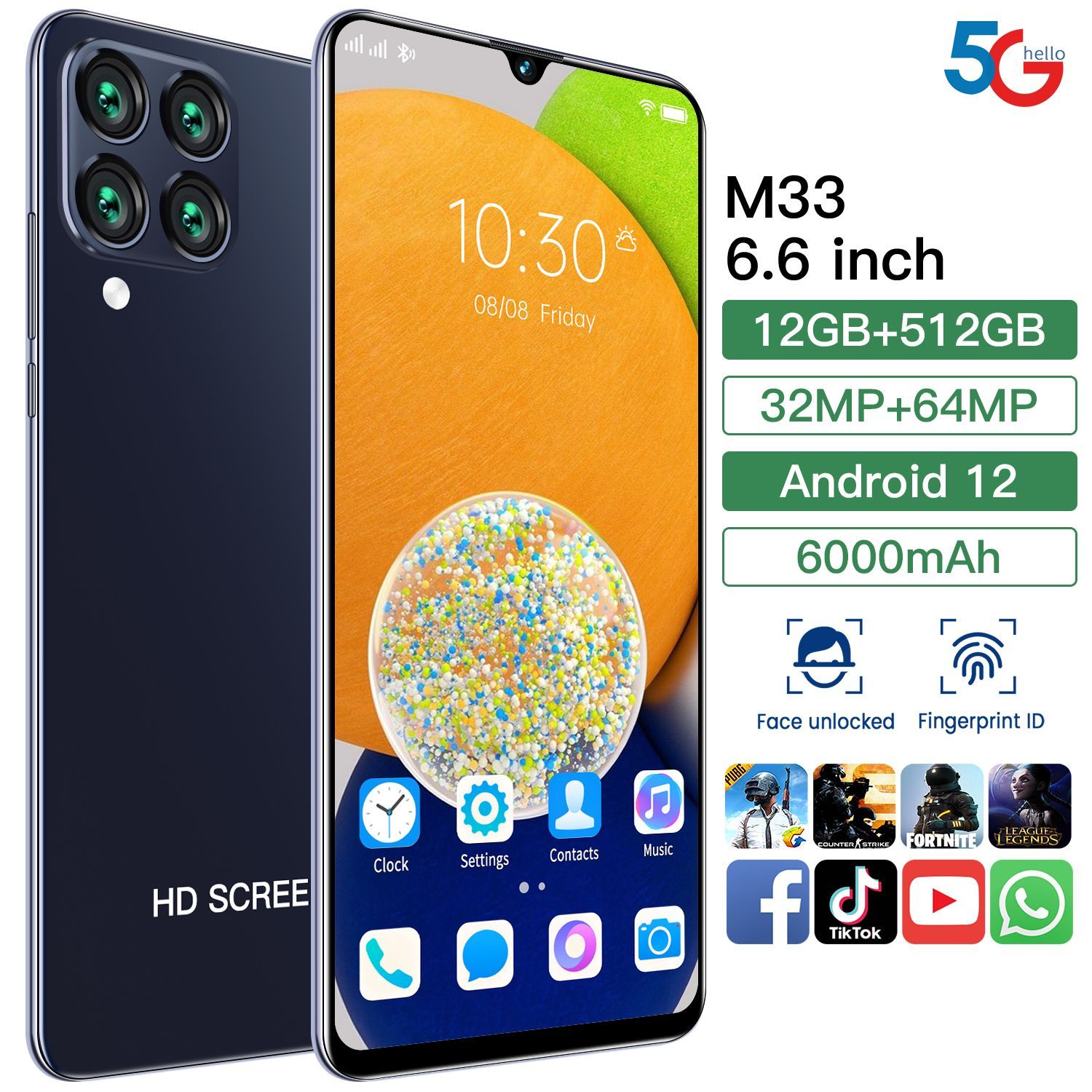 Смартфон m6 pro 12 512 гб