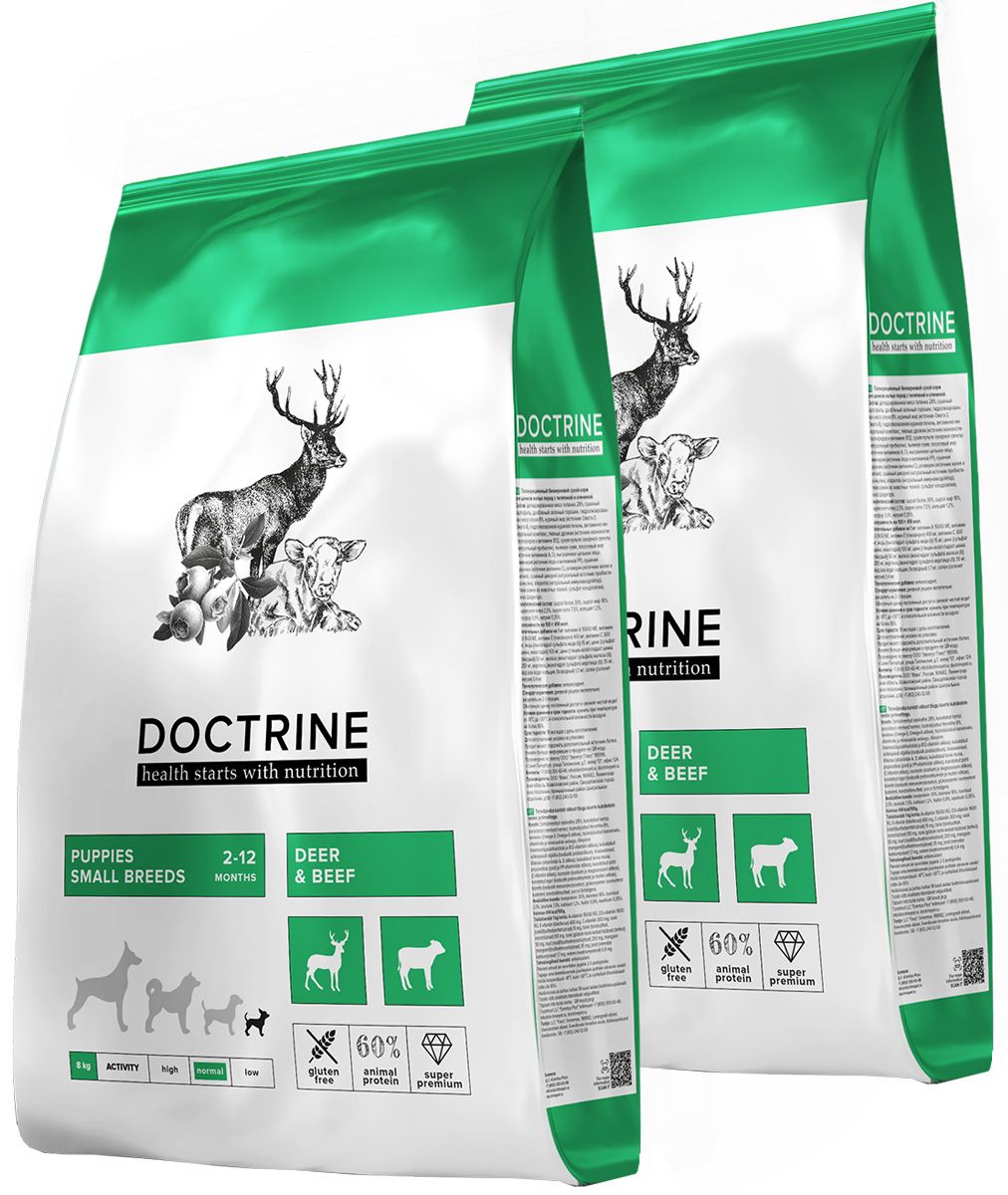 корм для щенков мелких пород с олениной. корм для собак зеленая упаковка. для котят 400гр. сухие корма для кошек российского производства. Doctrine корм для кошек.