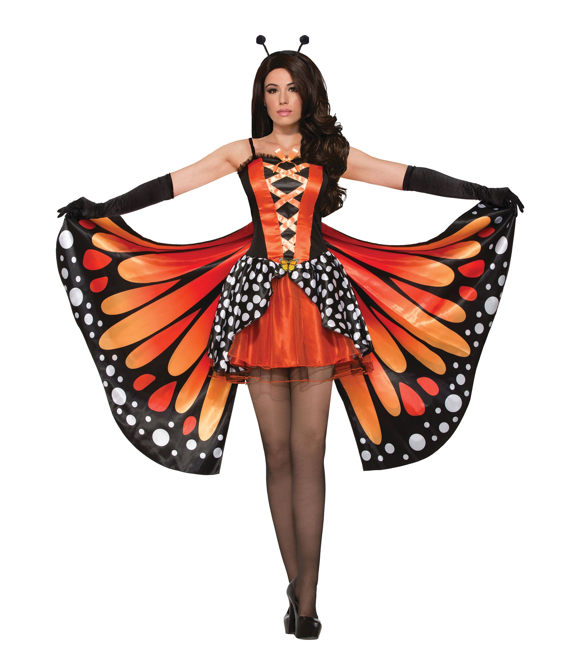 Шикарный костюм Мисс Бабочка Монарх сделает вас самой заметной на вечеринке...