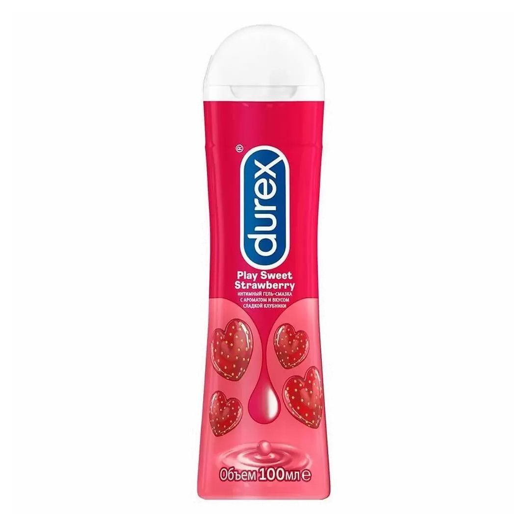 Гель-смазка Durex Play Saucy Strawberry со сладким ароматом клубники 50мл