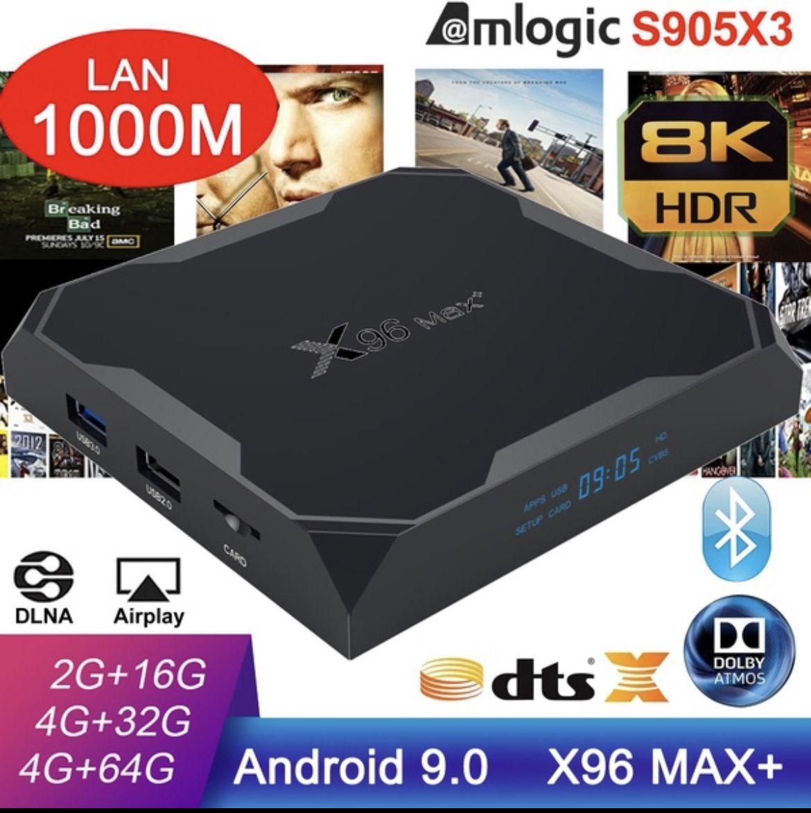 Tv box x96 max plus