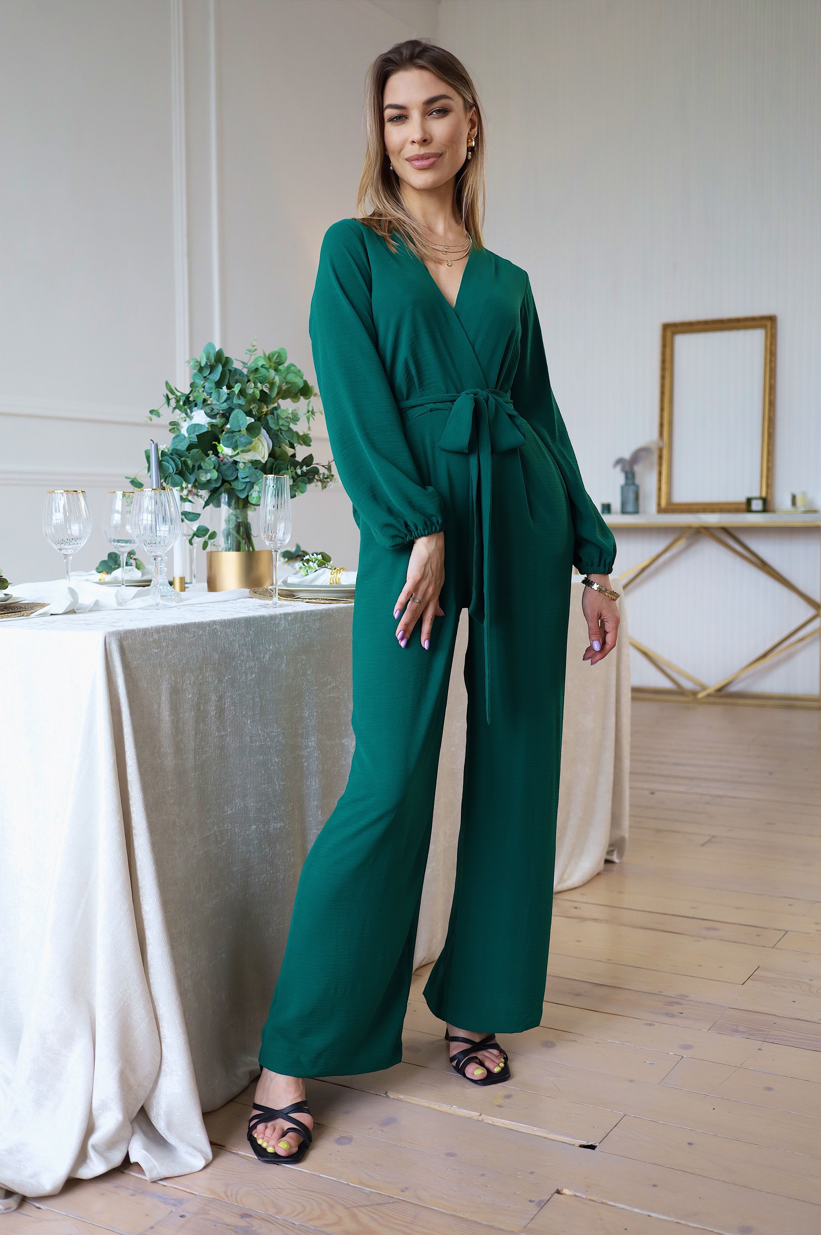 Комбинезон шелковый женский вечерний