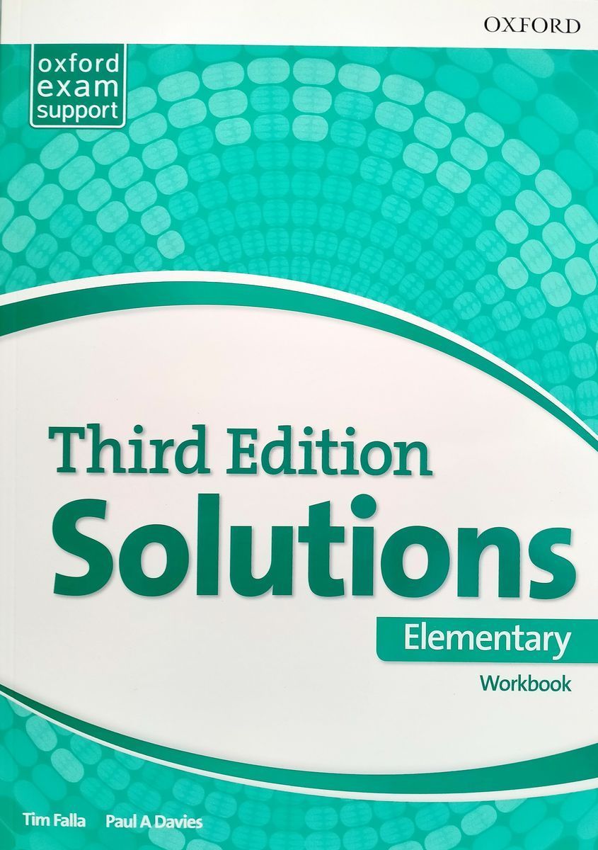 Рабочая тетрадь Solutions (3rd edition) Elementary Workbook