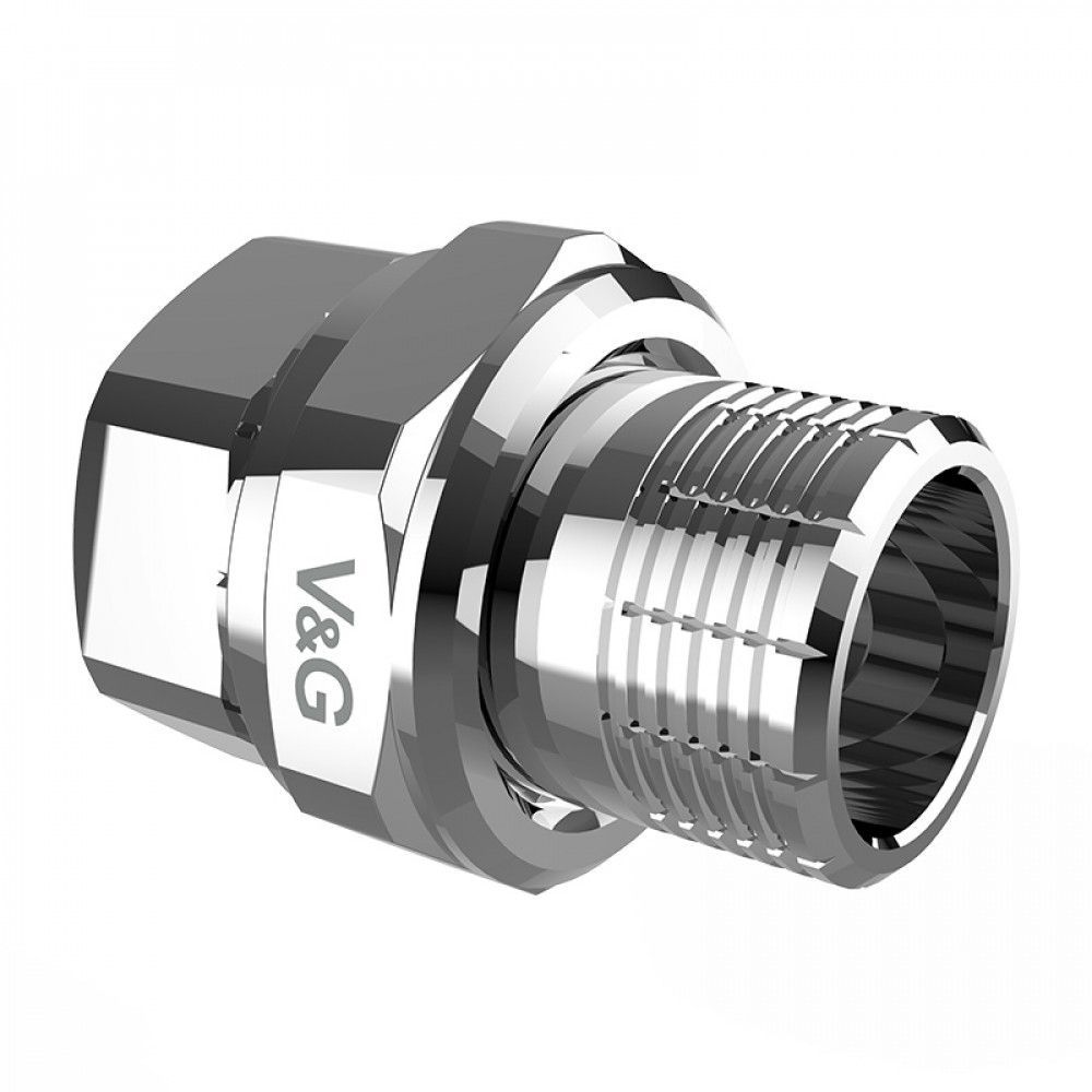 Сгон-американкахромированныйValoginпрямойНВ1/2"