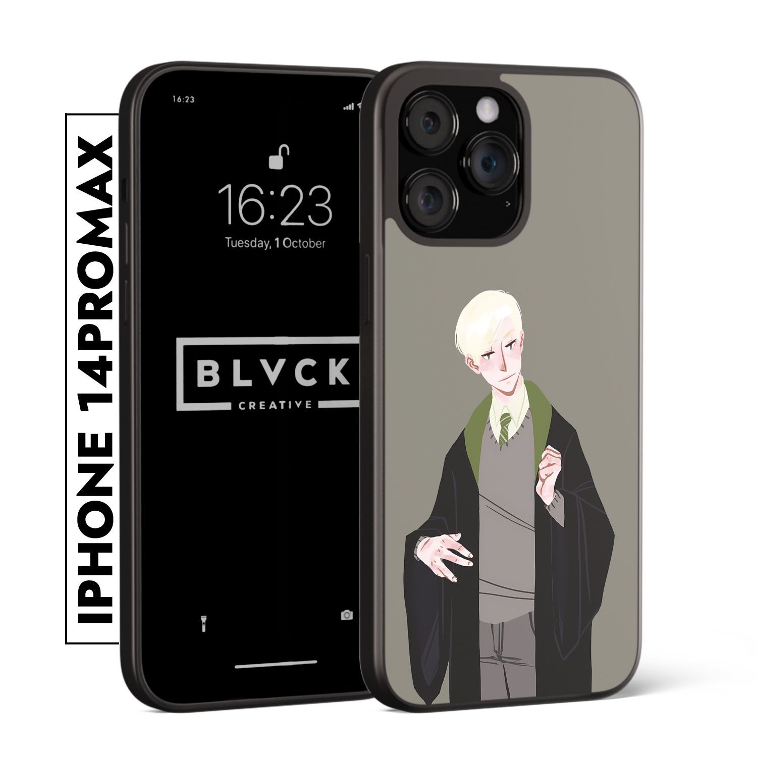 Двойной чехол с эксклюзивным принтом от BLVCK CREATIVE для iPhone 14 Pro Ma...