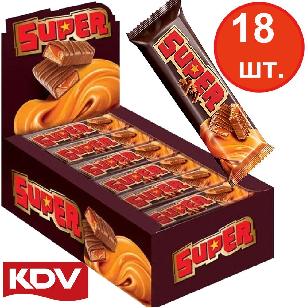 Шоколадный батончик Яшкино Супер "Super", 18 шт по 40 г