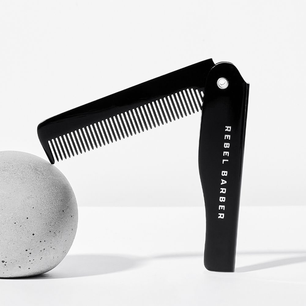 REBEL BARBER расческа для бороды Folding Beard Comb