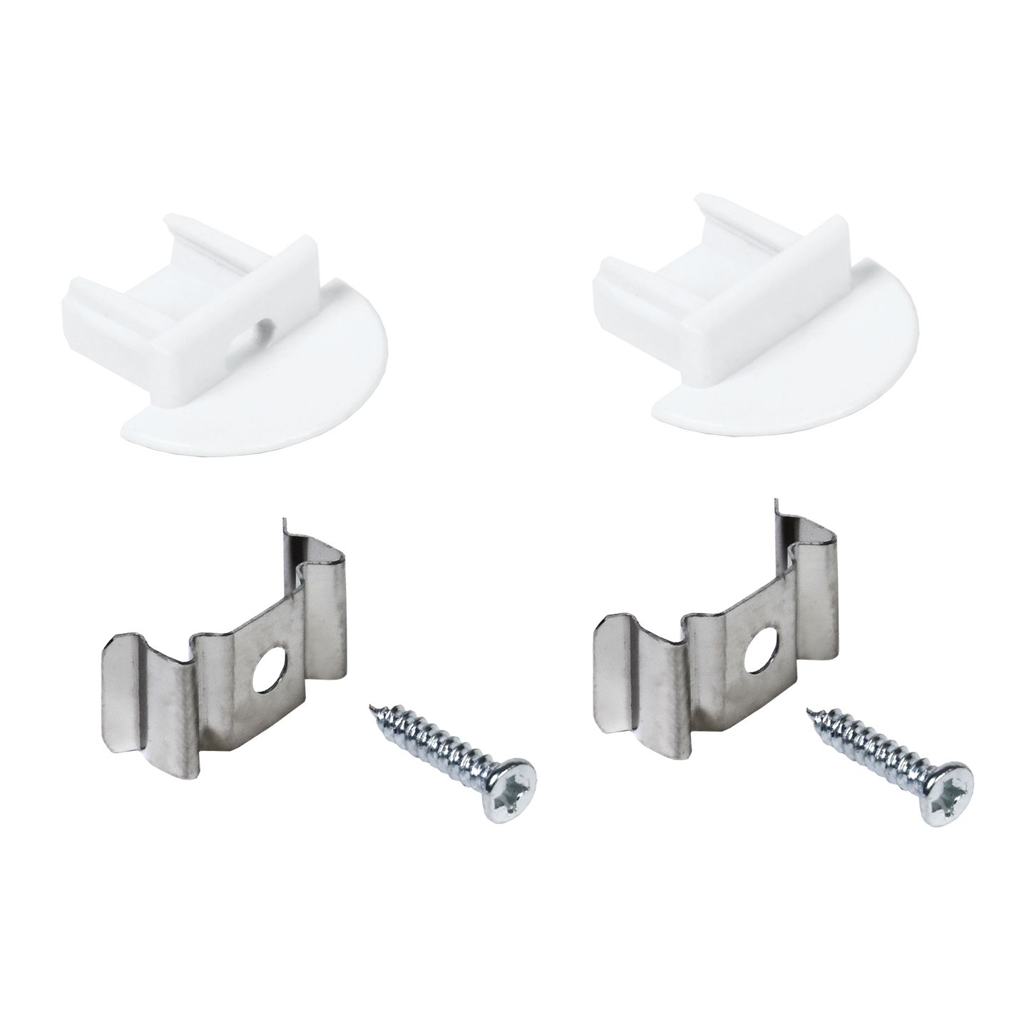 Соединитель мебельных фасадов. Кронштейн novotech flum 135101. Профиль для трапа. Крепеж- универсал- белый. 422.