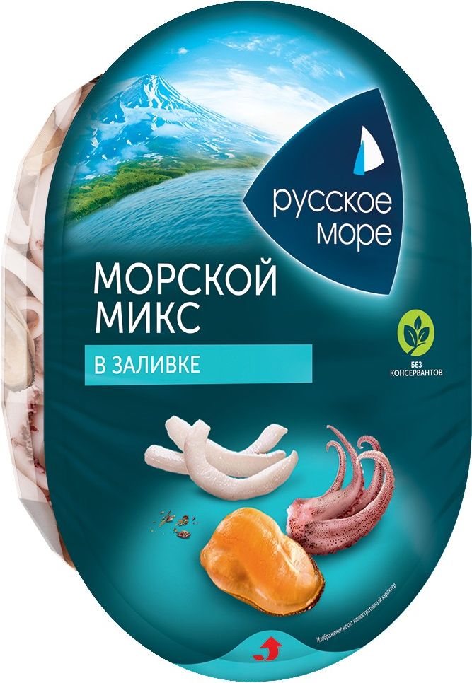 Коктейль из морепродуктов в заливке Морской микс Русское море, 180 г