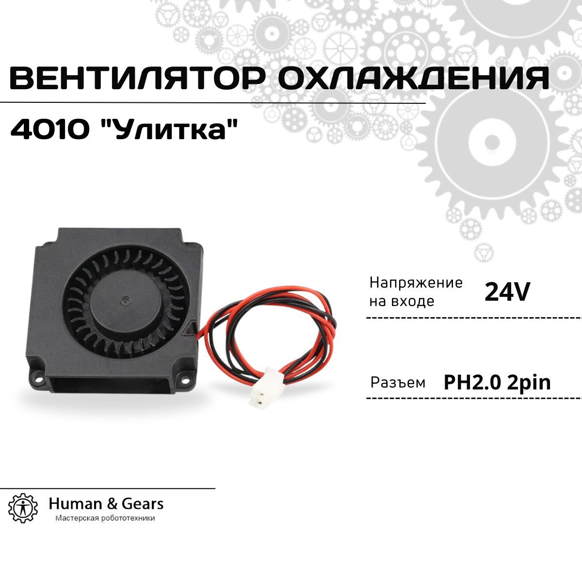 Вентиляторохлаждения4010T/401024V,кулердлякомпьютера,coolerдля3Dпринтера,турбина,40х40х10мм