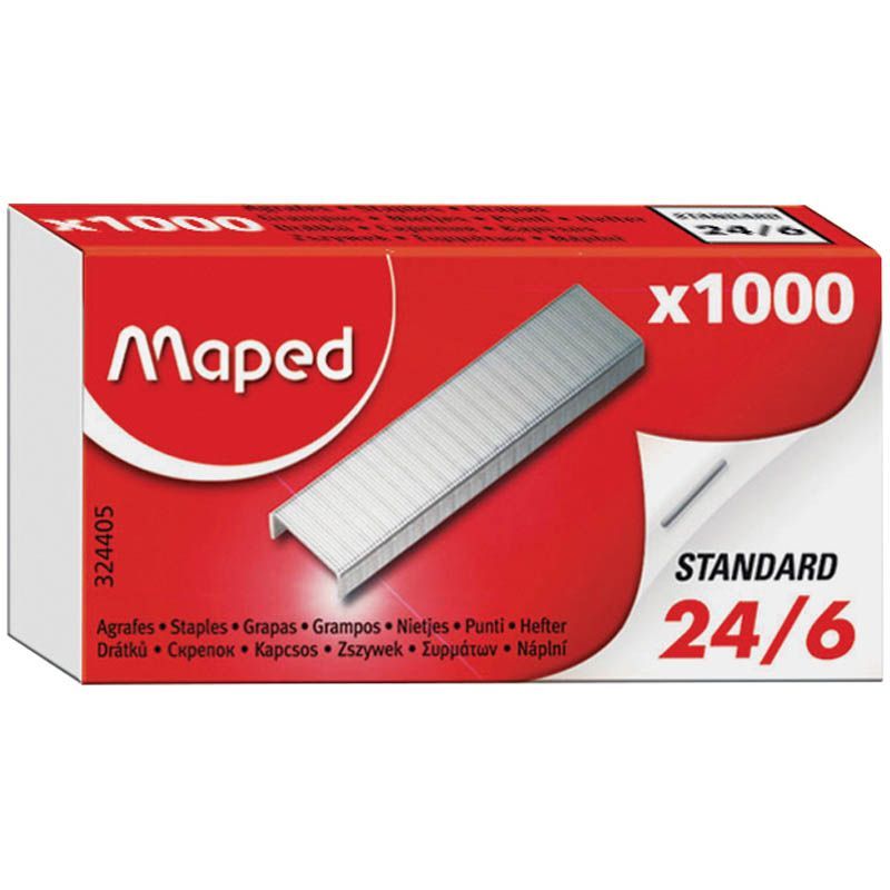 Maped Скобы для степлера № 24/6, 1000 шт.