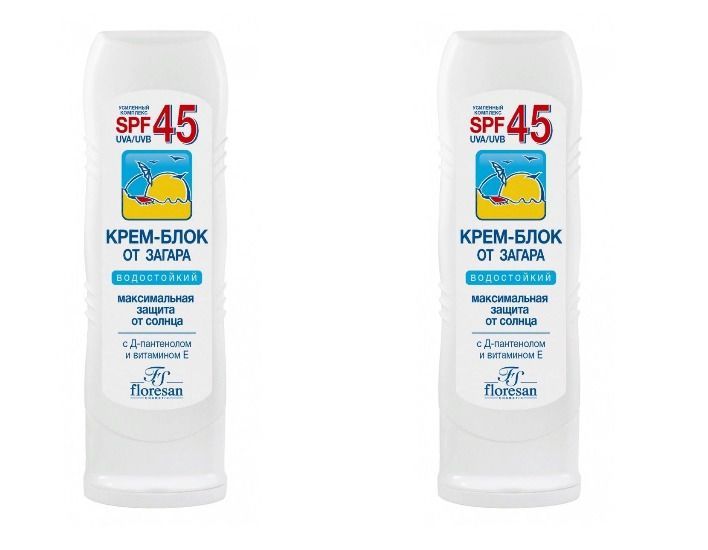 Крем от загара spf 45 floresan. Floresan крем блок от загара spf45. Солнцез. Крем блок от загара spf45 125мл (ф113). Крем-блок от загара SPF 45 водостойкий Floresan. Крем-блок для лица от загара spf45. Водостойкий. 125мл/ф-113.