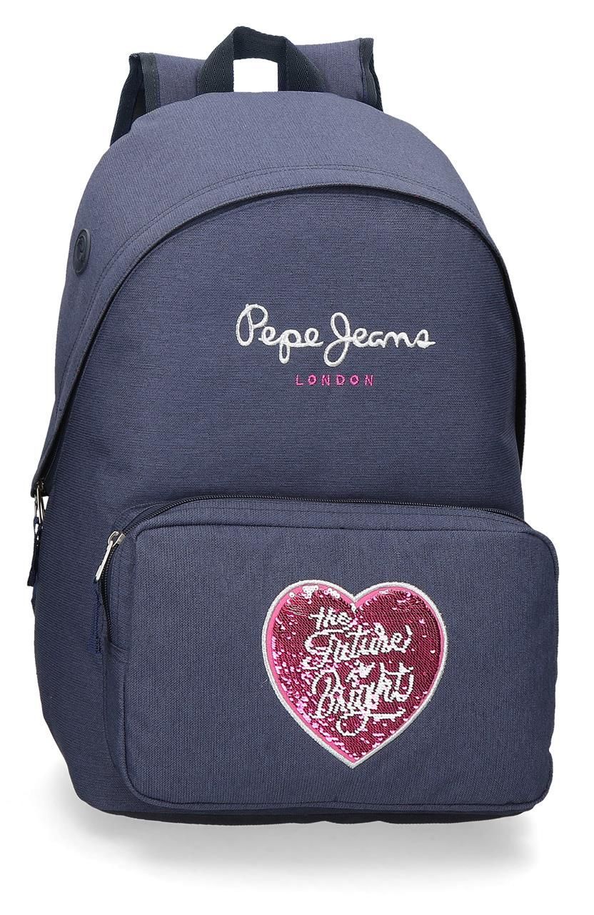 Рюкзак pepe jeans. Pepe Jeans Mochilas. Рюкзак 42 см Pepe Jeans Celia. Кзак школьный пепеджинс.