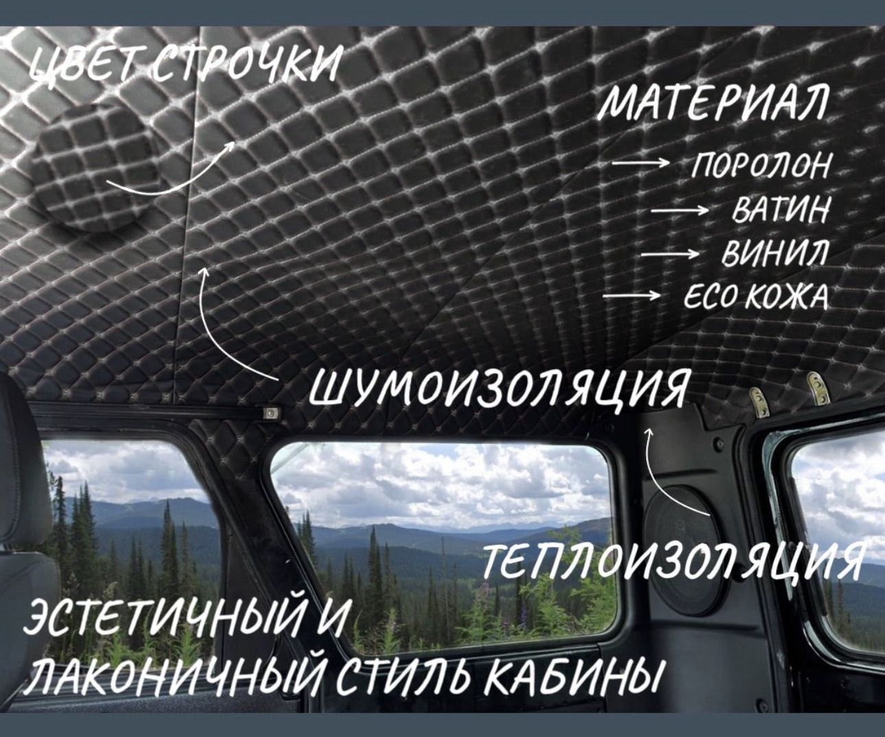 Купить Обшивка потолка УАЗ , Хантер (на крышу) перфорированная в интернет магазине в Ульяновске