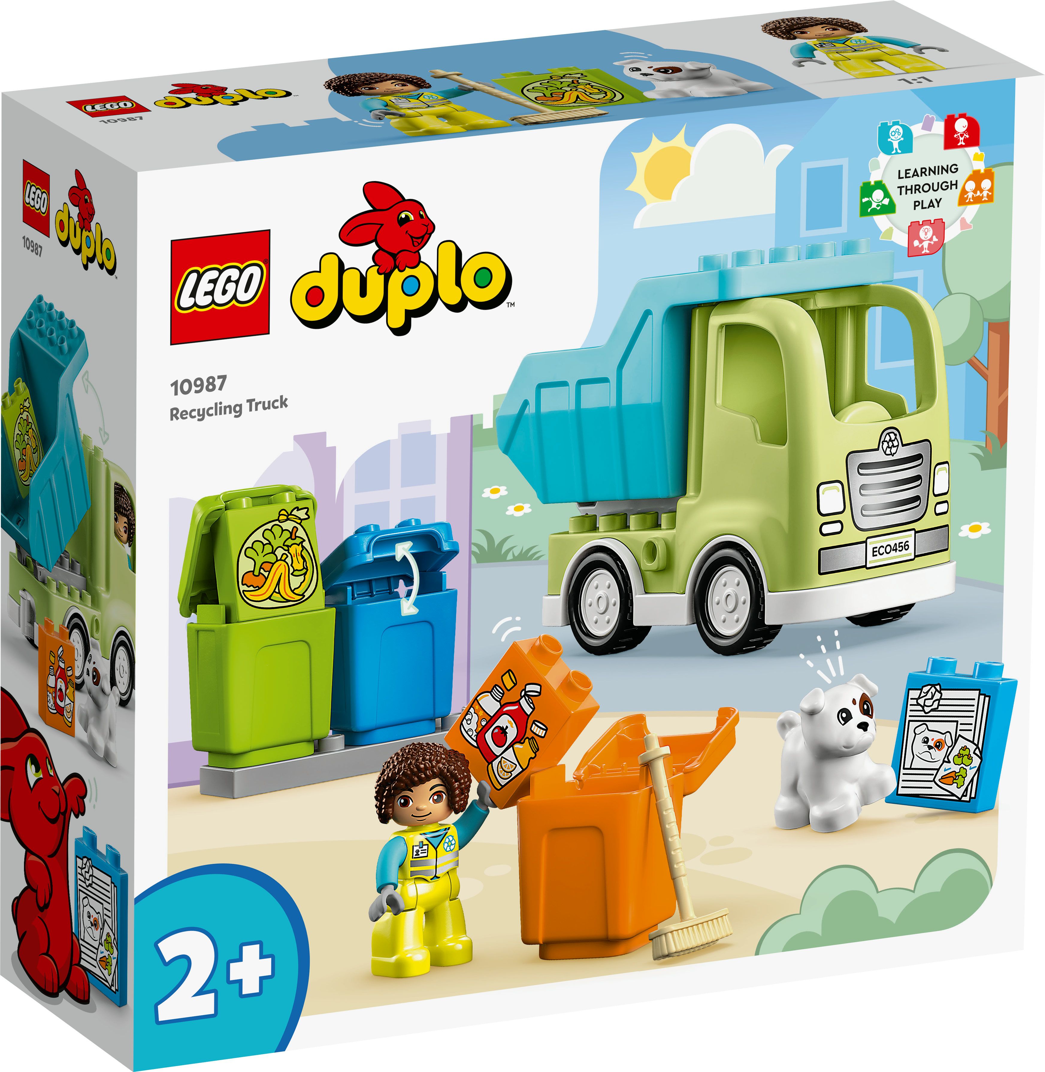 Конструктор LEGO DUPLO Town Грузовик для утилизации отходов, 15 деталей, возраст от 2+, 10987