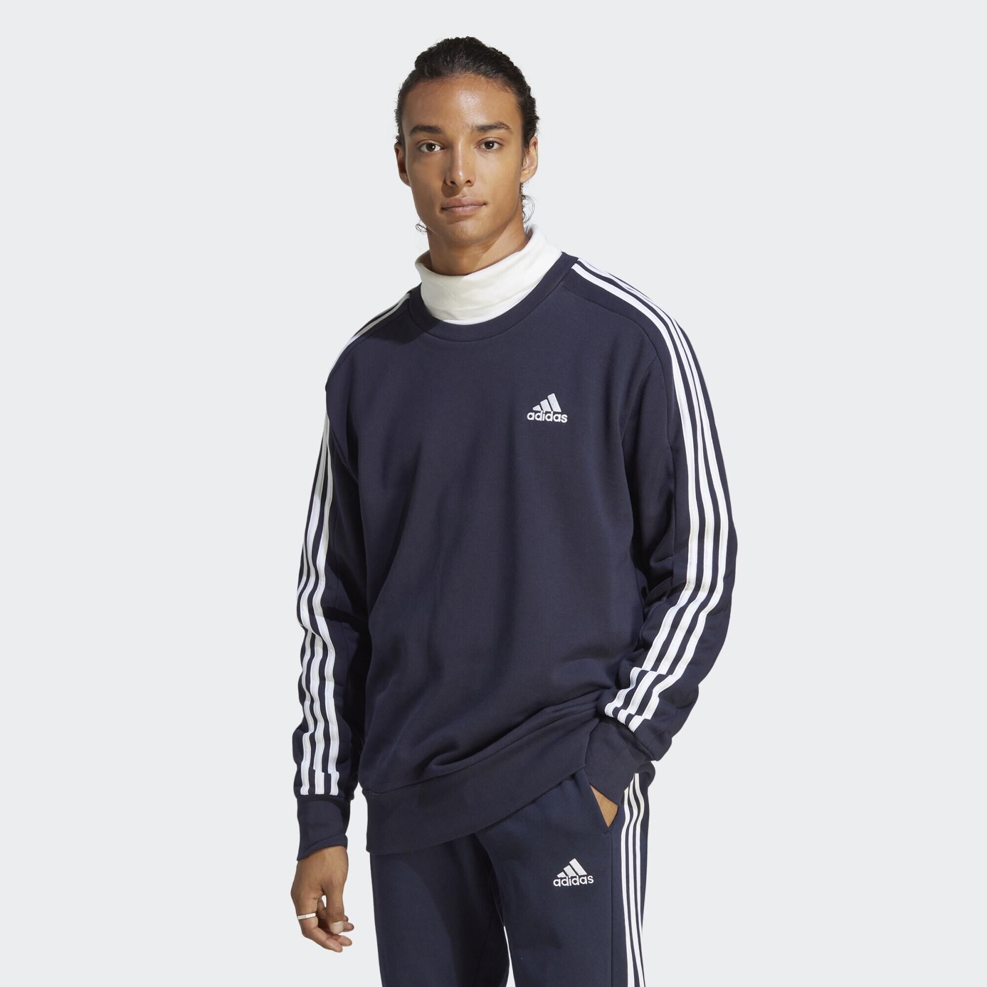 Adidas 3 Stripes костюм серый